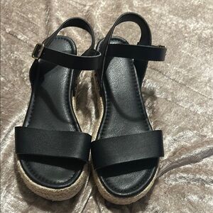 Black Espadrille Sandals